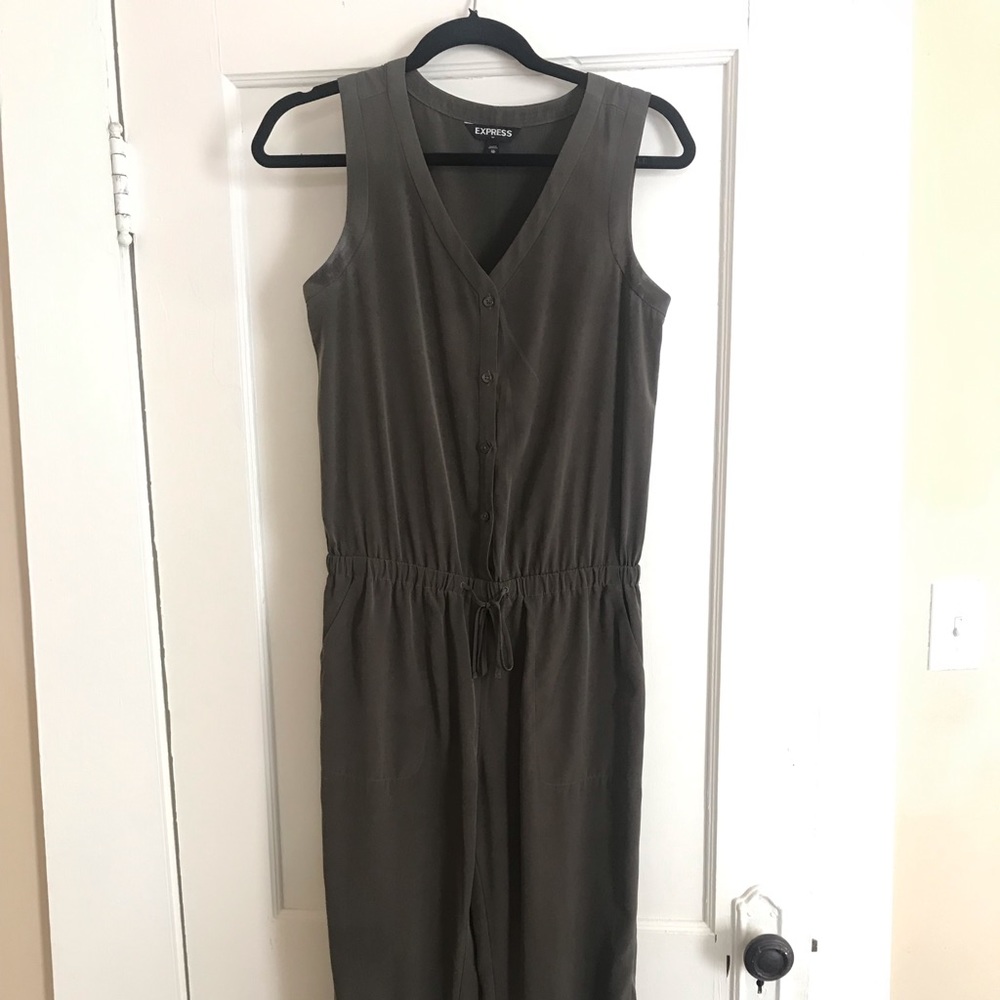 Express Army Green Jumpsuit